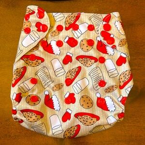 Texas Tushies OS pocket diaper - Christmas cookies